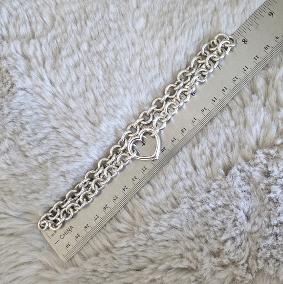 Retired Heart clasp link necklace - Picture 9 of 9